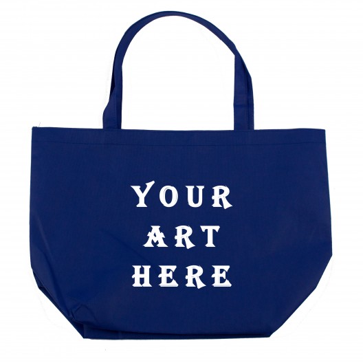 Blue Non Woven Shopper Tote Bag
